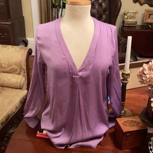 Ellen Tracy Lavender Long Sleeve Top